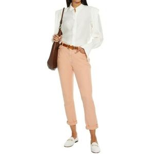 FRAME Washed Clay Le Garçon Mid Rise Straight Fit Jeans Size 29 US $228